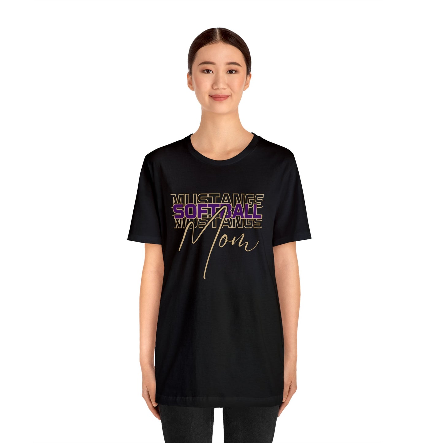 Softball Mom Repeat Unisex Soft Shirt SOFTBALL ELEM