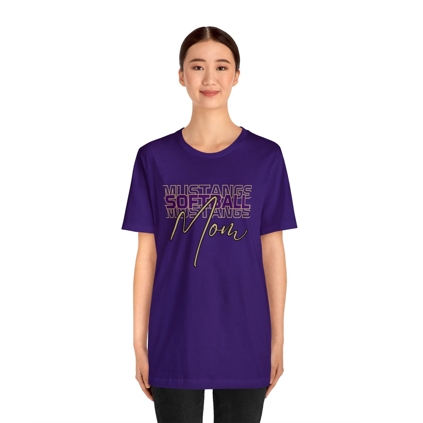 Softball Mom Repeat Unisex Soft Shirt SOFTBALL ELEM