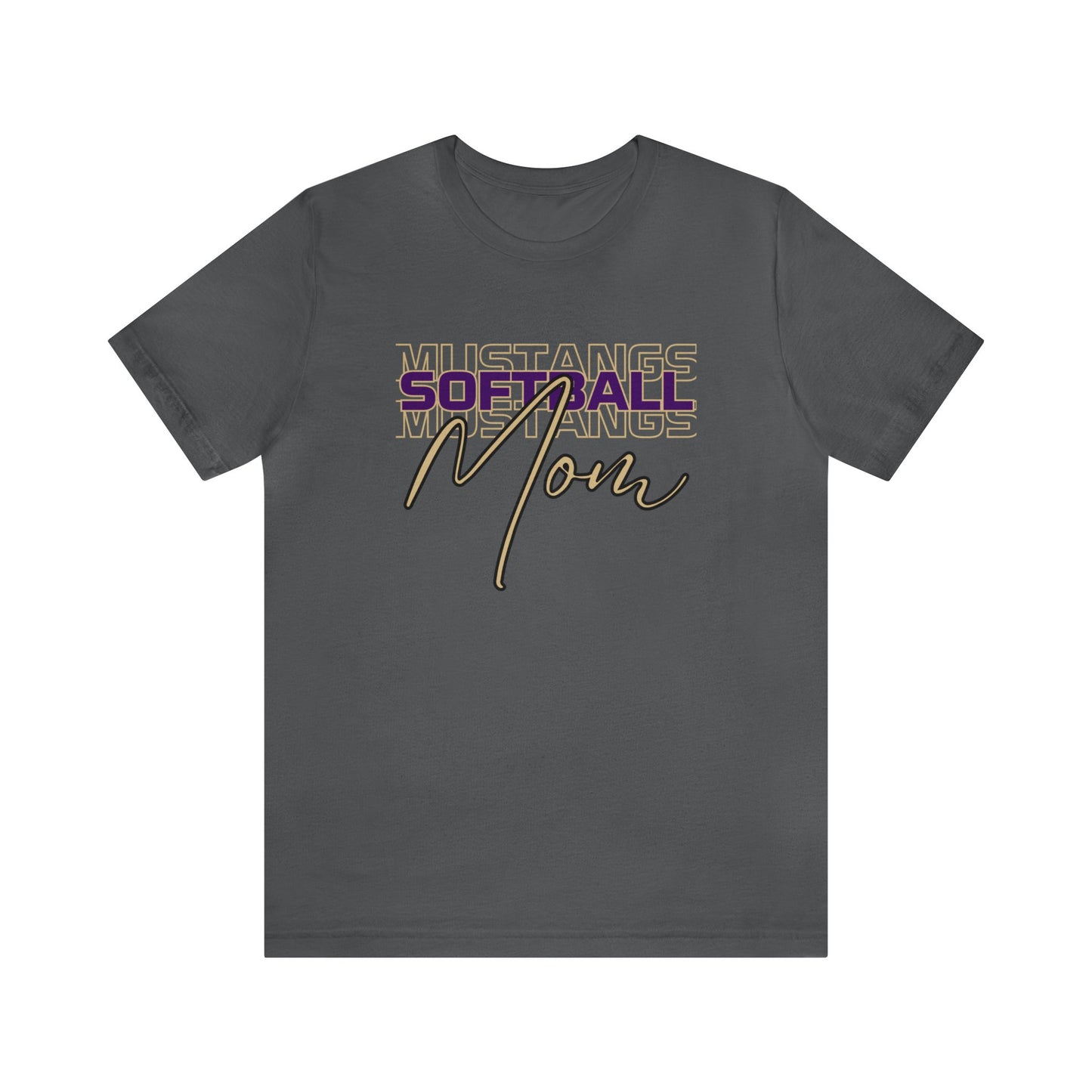 Softball Mom Repeat Unisex Soft Shirt SOFTBALL ELEM