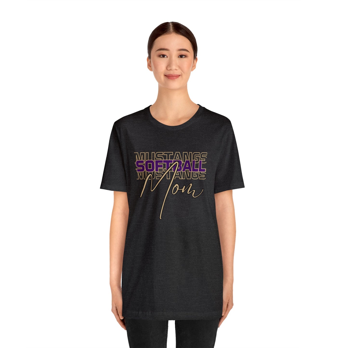 Softball Mom Repeat Unisex Soft Shirt SOFTBALL ELEM