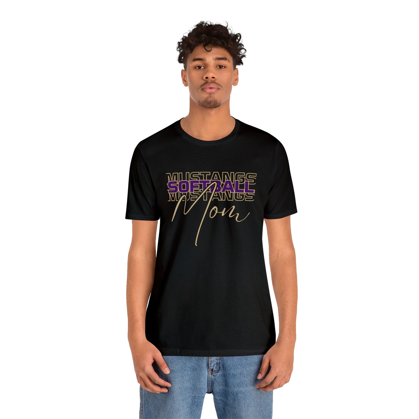 Softball Mom Repeat Unisex Soft Shirt SOFTBALL ELEM