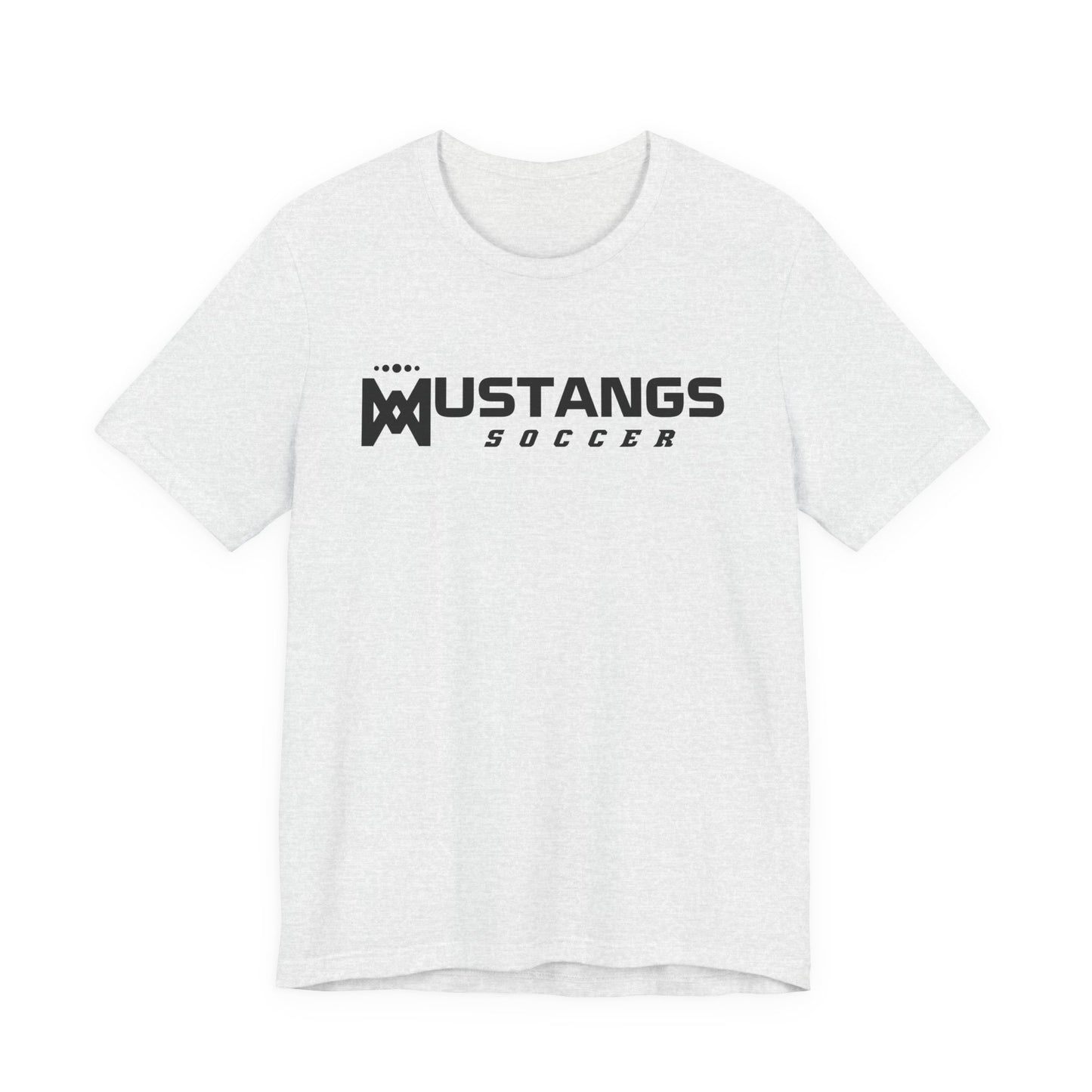 Mustangs Soccer M Script Unisex Soft Shirt SOCCER HS