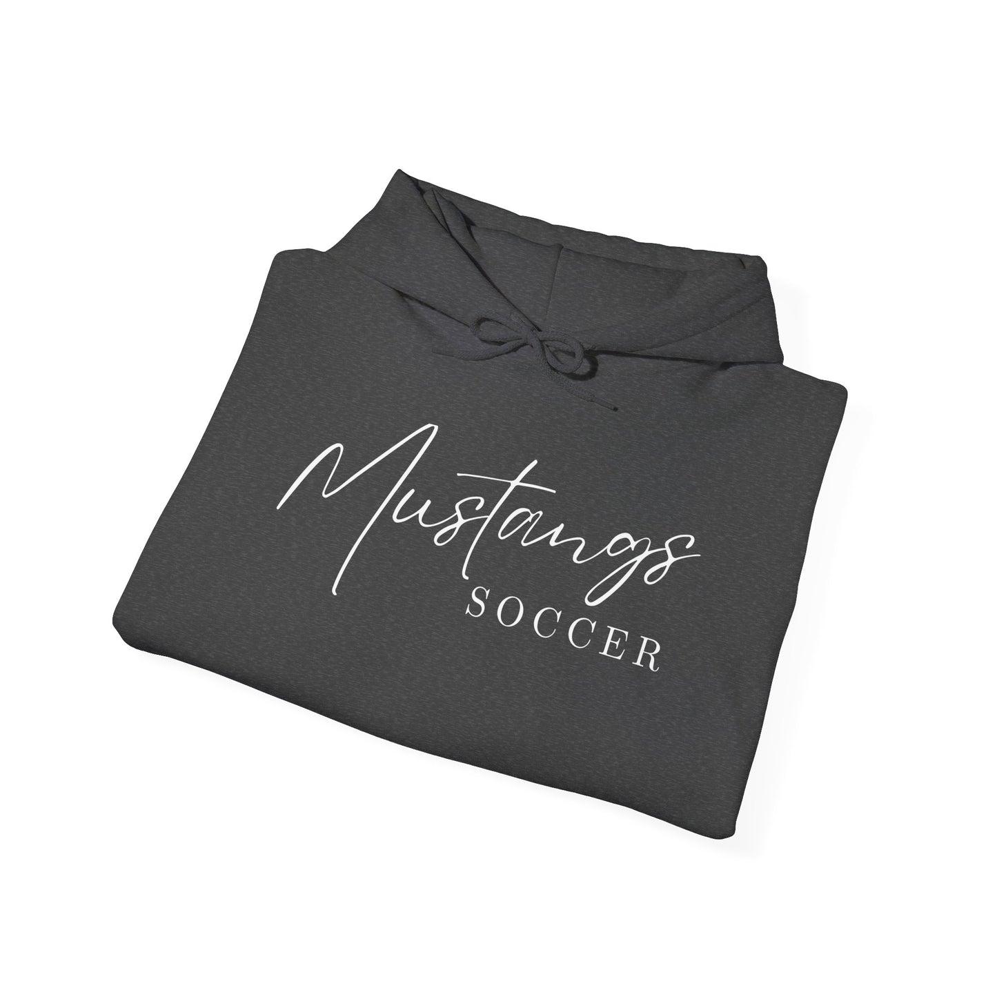 Mustangs Soccer Script Unisex Hooded Sweatshirt HS SOCCER