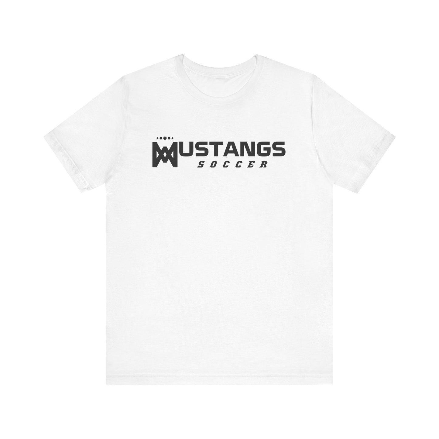 Mustangs Soccer M Script Unisex Soft Shirt SOCCER HS