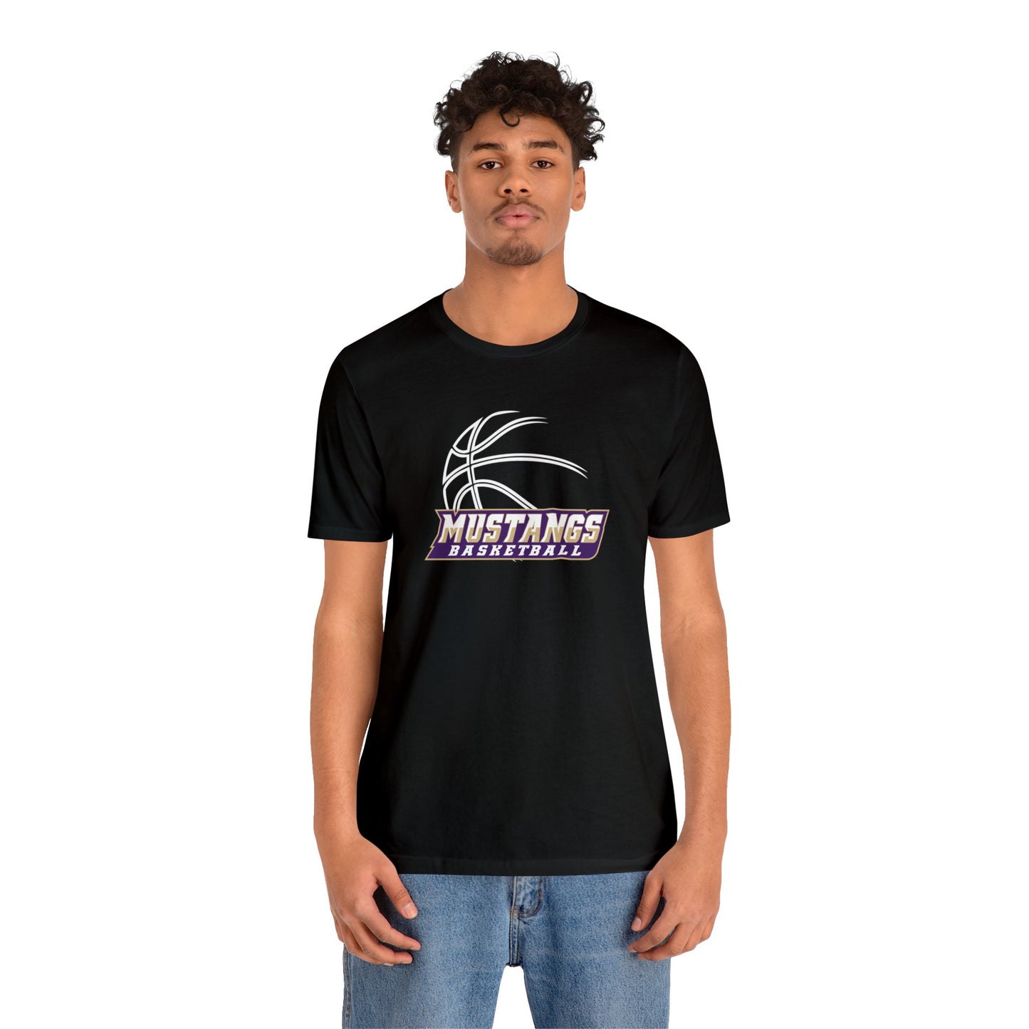 Mustangs Athletics Basketball Unisex Soft Shirt BASKETBALL HS