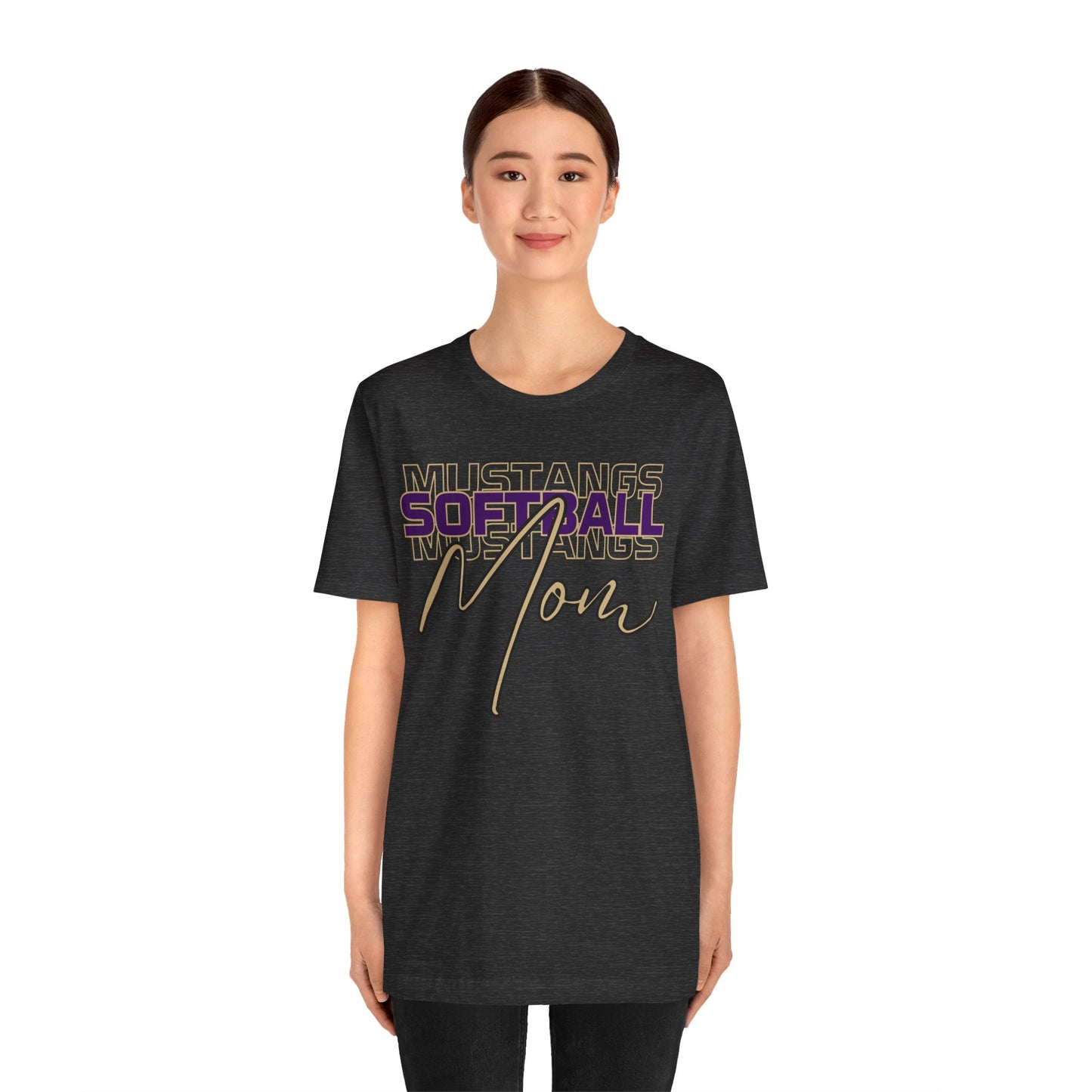 Softball Mom Repeat Unisex Soft Shirt SOFTBALL HS
