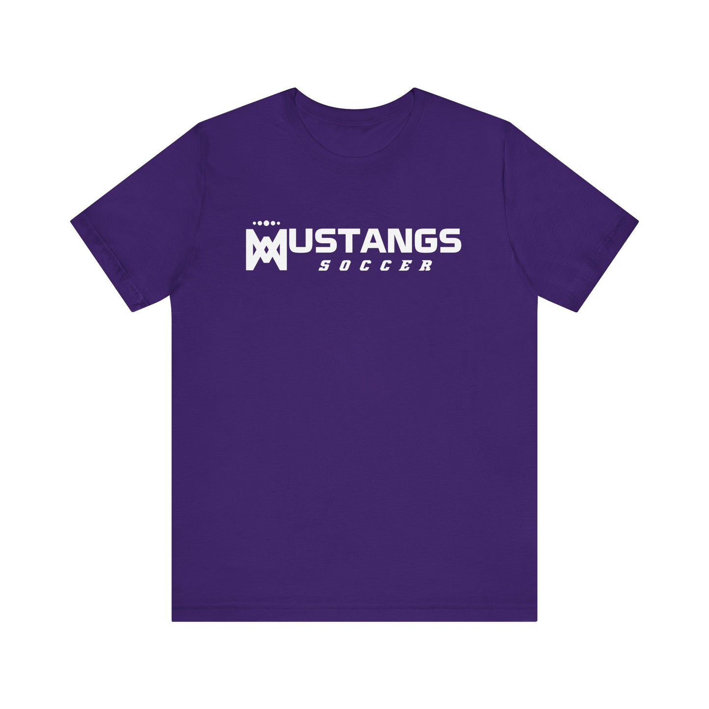 Mustangs Soccer M Script Unisex Soft Shirt SOCCER HS