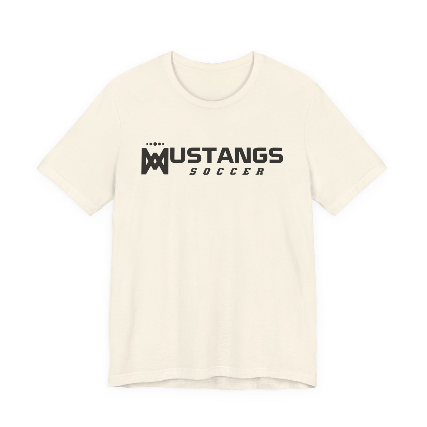Mustangs Soccer M Script Unisex Soft Shirt SOCCER HS