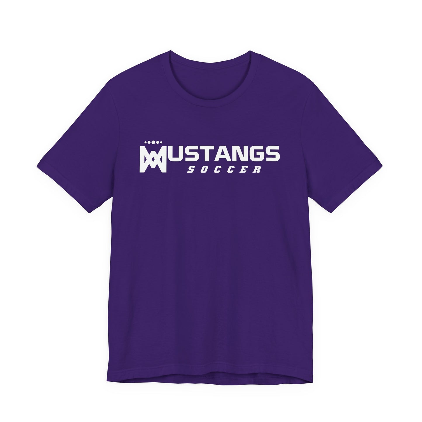 Mustangs Soccer M Script Unisex Soft Shirt SOCCER HS