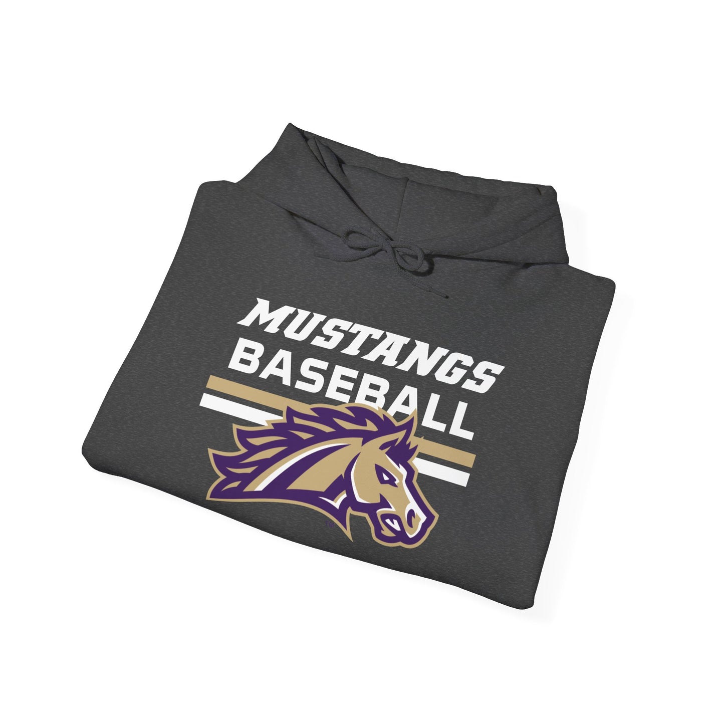 Baseball Mustang Line Hoodie - Unisex Hooded Sweatshirt MS Baseball