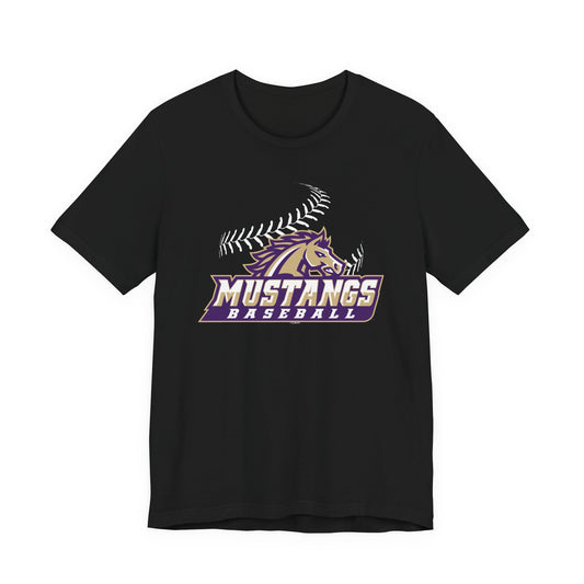 Mustangs Athletics Baseball Unisex Jersey Short Sleeve Tee BASEBALL HS NEW
