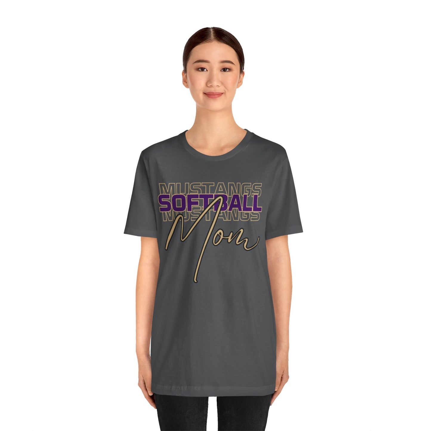 Softball Mom Repeat Unisex Soft Shirt SOFTBALL HS