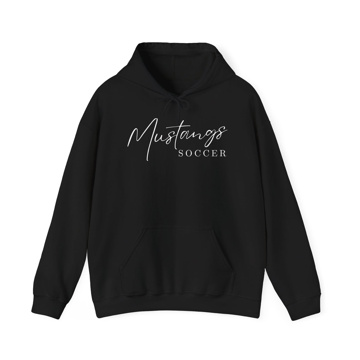 Mustangs Soccer Script Unisex Hooded Sweatshirt HS SOCCER