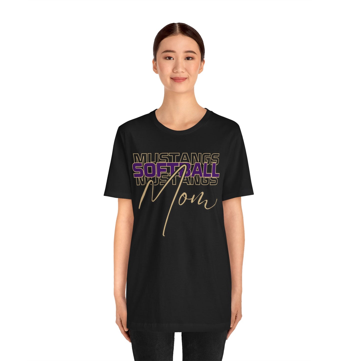Softball Mom Repeat Unisex Soft Shirt SOFTBALL HS
